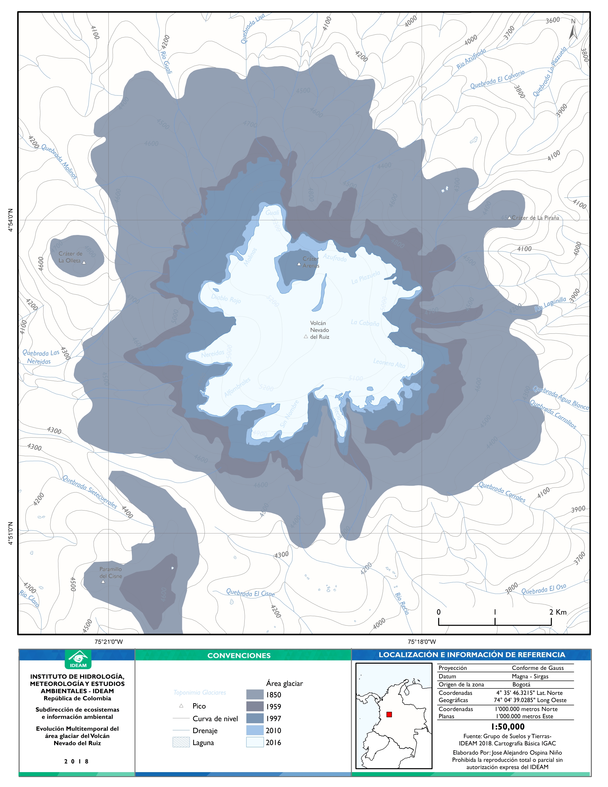 Volcán Nevado del Ruiz Volcán Nevado del Ruiz