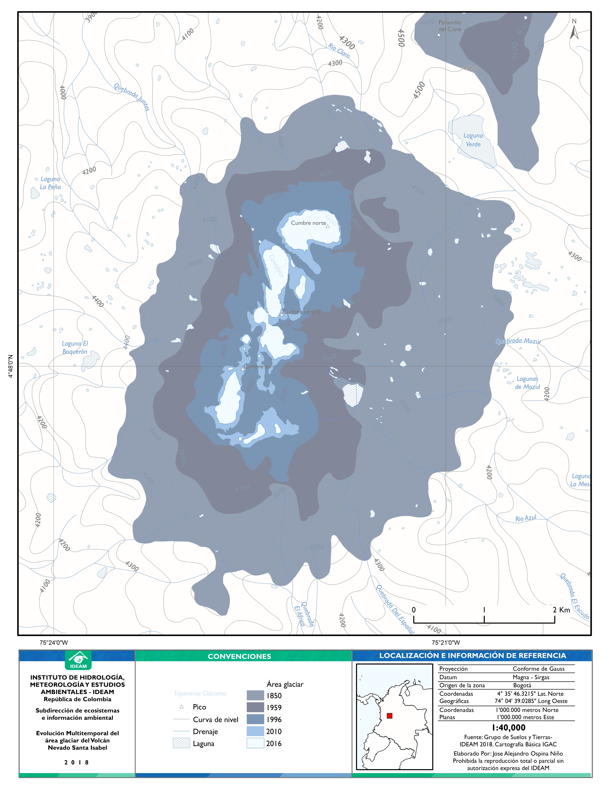 Volcán Nevado Santa Isabel